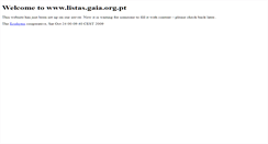 Desktop Screenshot of listas.gaia.org.pt
